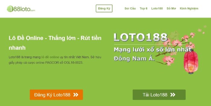 Chuyên mục sổ mơ của trang web 188loto với các cặp số đề rất tốt